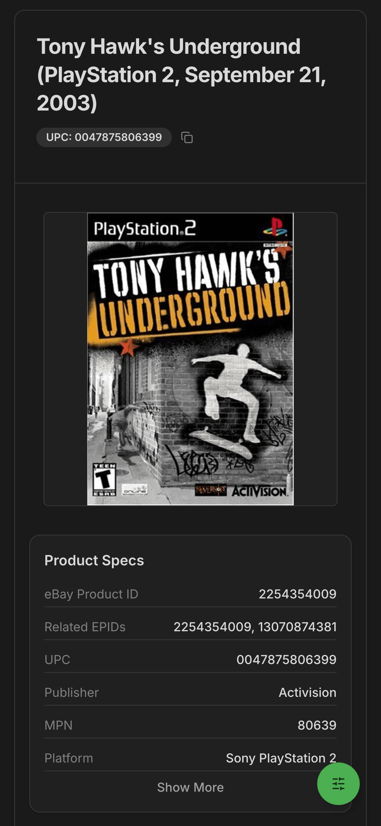 BuyMap mobile product details view